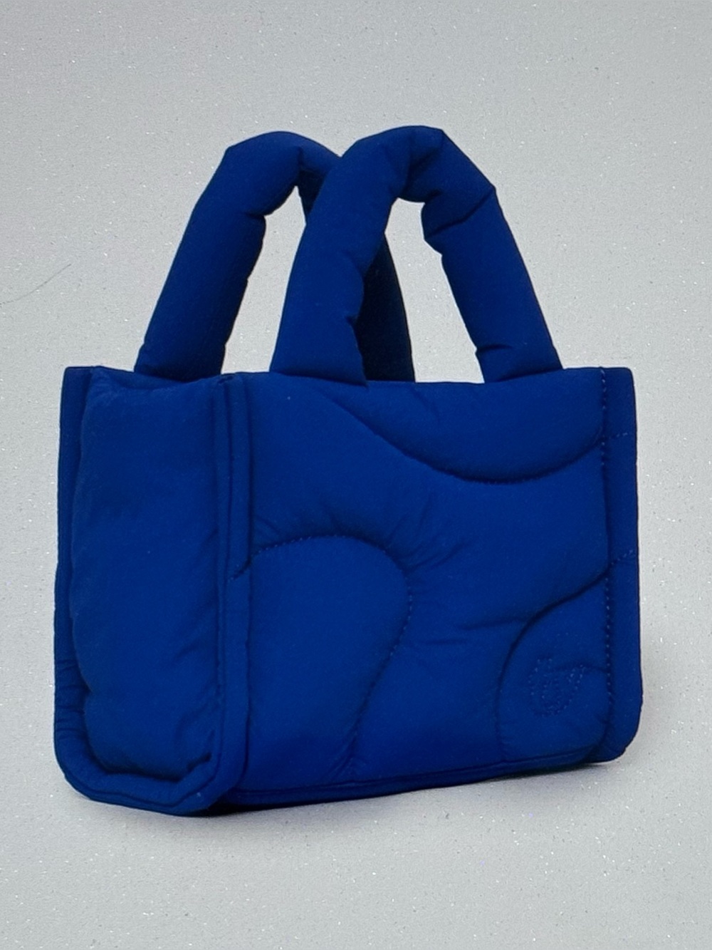 Mini blue tote by thirty years in Crush Blue